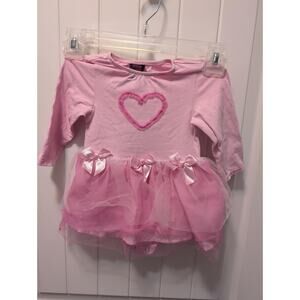 Childrens Place Ballerina Halloween Costume Pink Tutu Leotard Baby Girls 6-12M